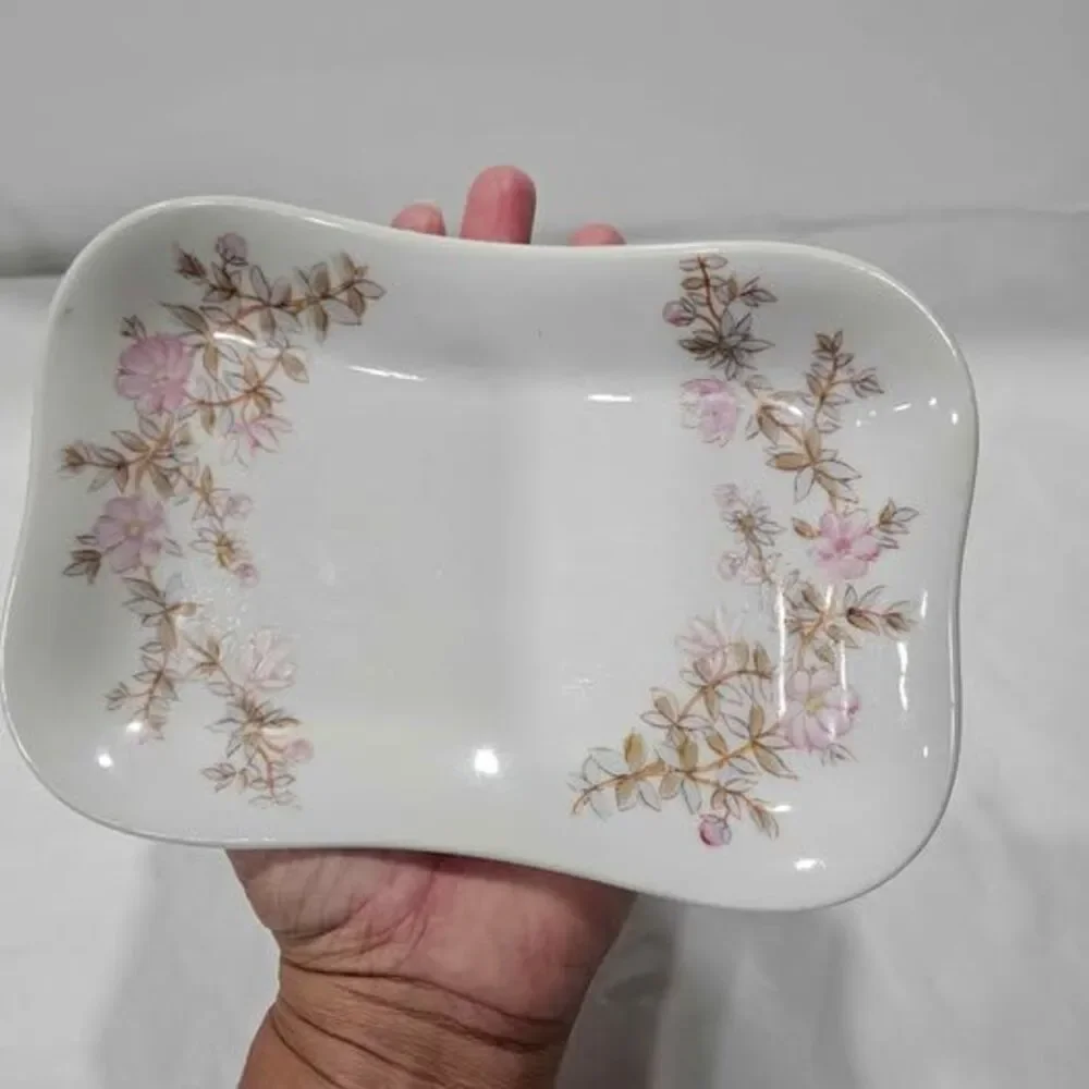 Vintage Marx & Gutherz Carlsbad Divided Floral Dish